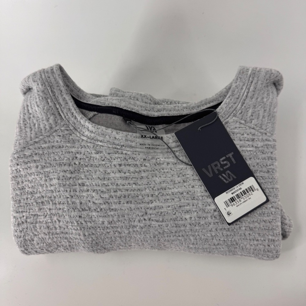 VRST Recharge LS Crew Mens XXL Light Grey Heather Textured SweatshirtM
NEW - Picture 9 of 11